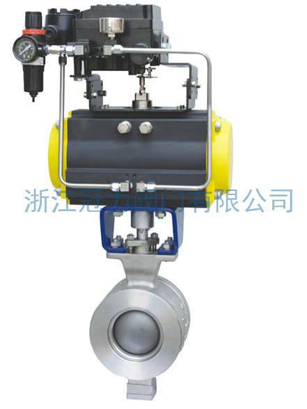 壓縮空氣，V型球閥的動力